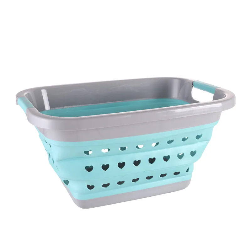 Square Circle Portable Folding Water Container Space Saving Bucket Collapsible basket