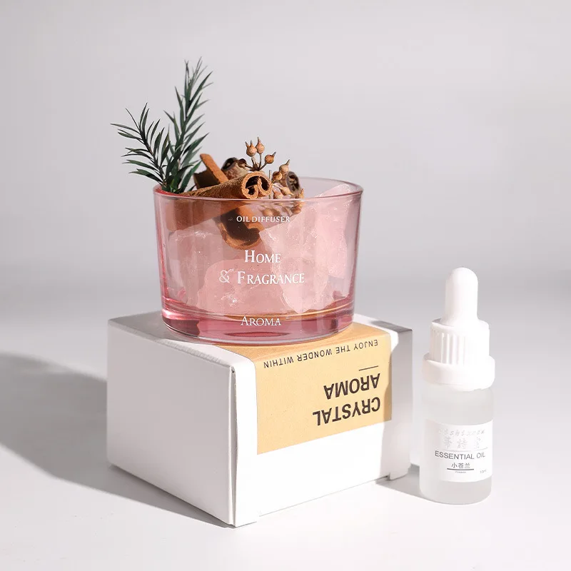 Home Decor Flameless Aromatherapy Diffuser Stone Essential Oil Bedroom Home Diffuser Healing Crystals
