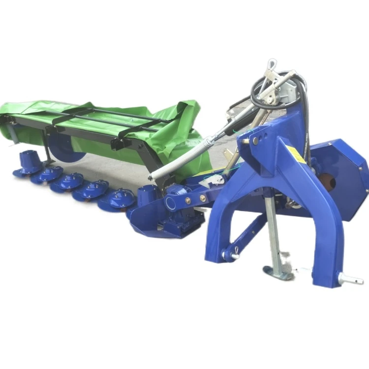 Agricultural Efficient 2.5meter 2.8 meter 6 discs Tractor 3 point Side mounting Rotary discs mower lawn mowers mower harvester