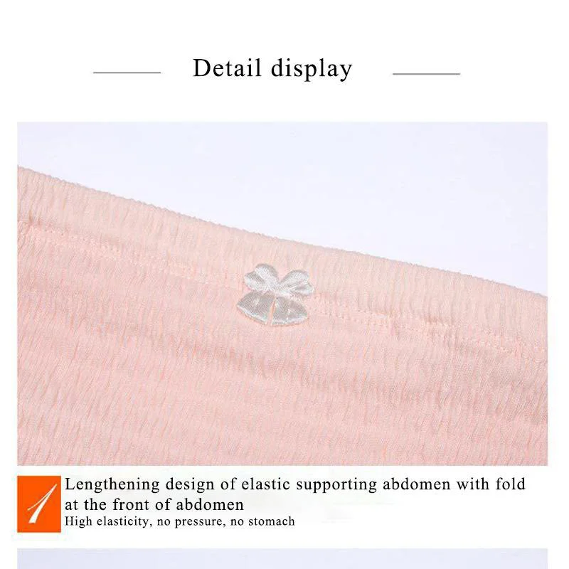 
Ladies High Waist Stretch Cotton Pregnant Postpartum Women Plus Size Underwear Maternity Panties 