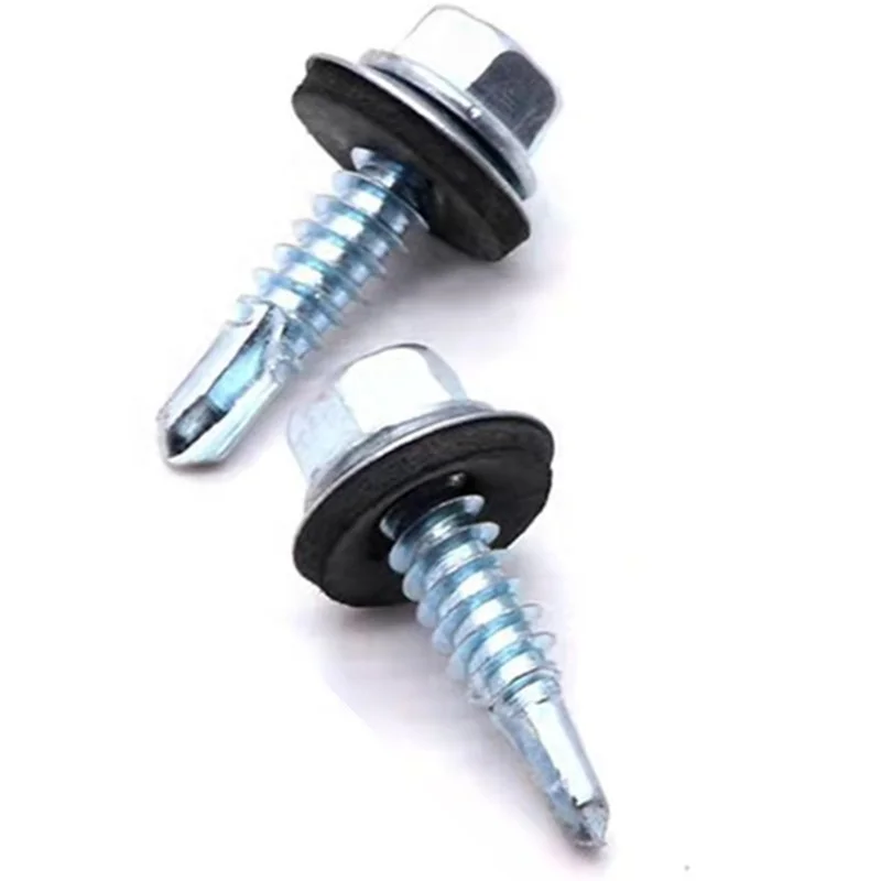 China Factory  Best Price Lowes Sheet Metal Roofing Screws With Rubber Washer