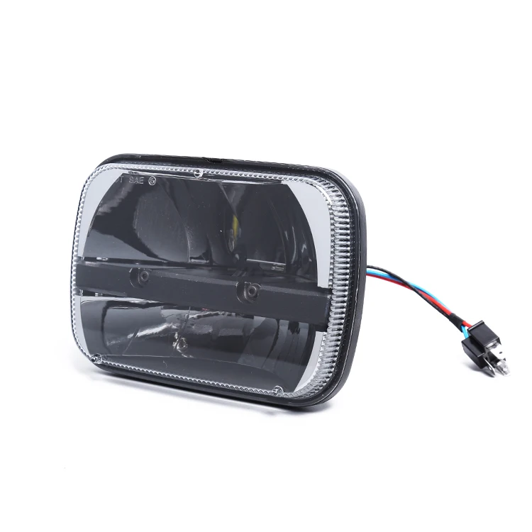 H4 Play & Plug Headlight 5x7 Led Head Light For Jeep Cherokee XJ For Wrangler YJ Truck