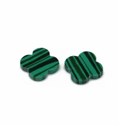 10x10/12x12/14x14mm four clover peacock prices Malachite stone