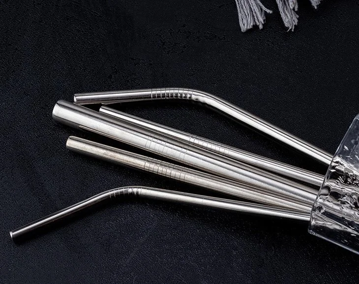 2021 New hot sale food grade straight and bend stainless steel metal straws supplier