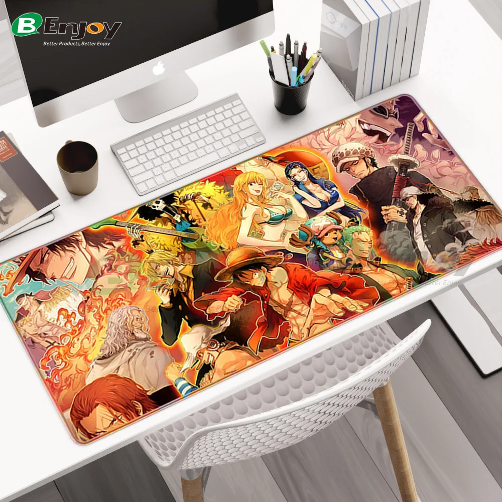 Лидер продаж большой широкий Настольный коврик игровой резиновый сшитый мультяшный для мыши настольные игровые