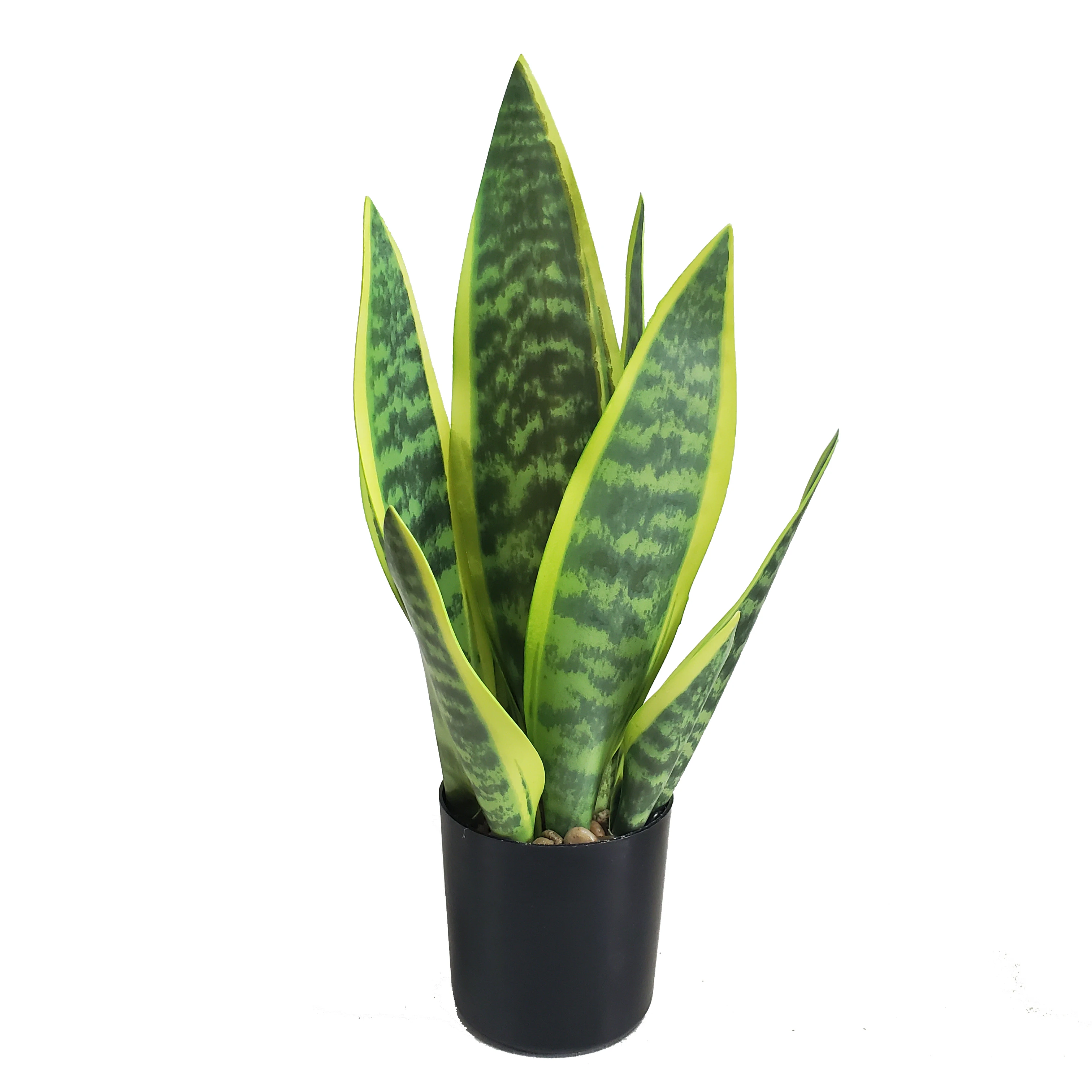 34 темно-зеленые пластиковые искусственные змеи Sansevieria дешевые декоративные растения