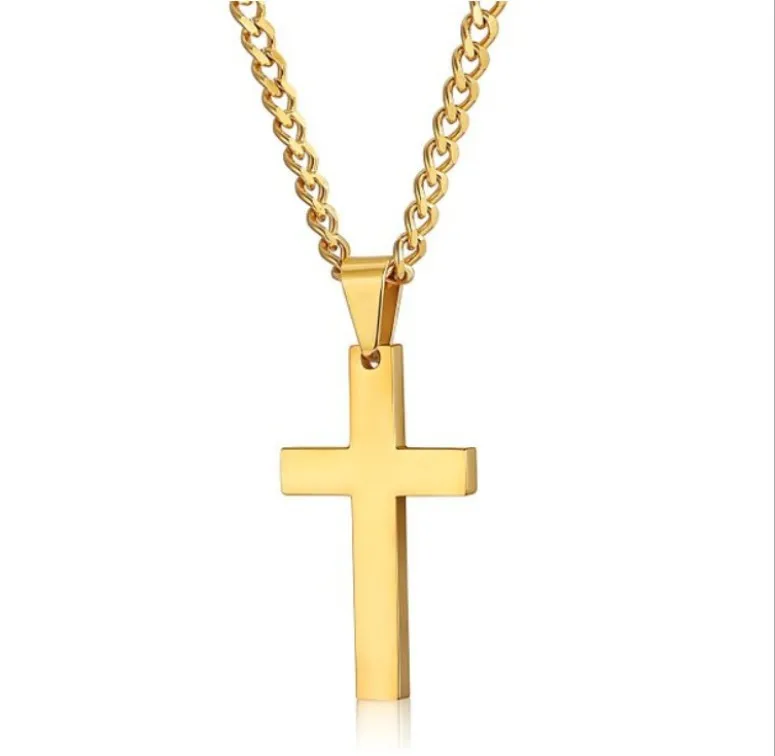Top Seller  Minimalist Cross Pendant religious Necklace for Children, Men and Women