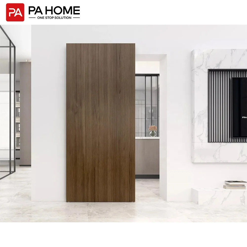 PA Modern  Aluminum Profile Floating Wall Mount Panel Sliding Invisible Secret System Hidden Interior Doors For Kitchen