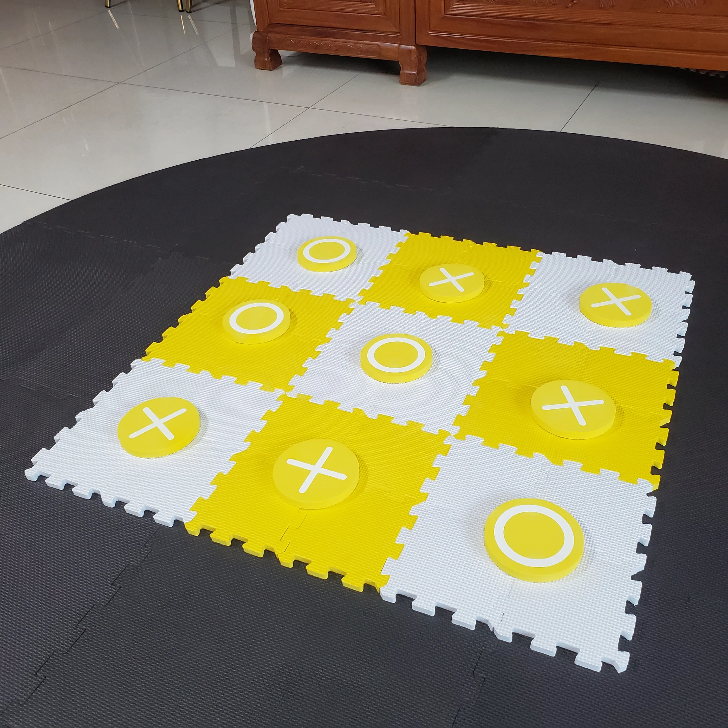 Оптовая продажа от фабрики мягкие игровые коврики из пенопласта EVA Tic Tac Toe стратегическая настольная игра для детей и семьи сувениры на день рождения