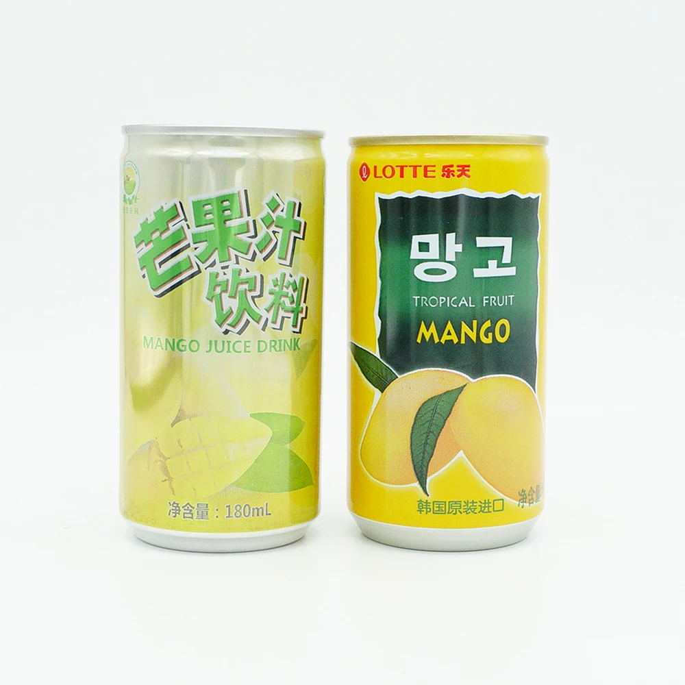 Empty aluminum pop cans sleek 269ml for beer, soda pop, aerated water, coconut, cold coffee