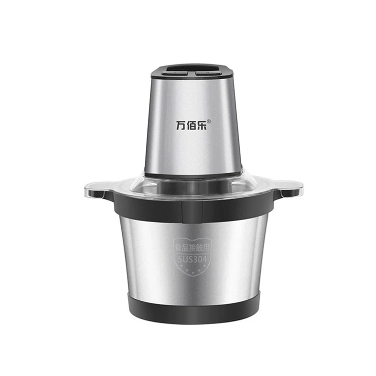 mini small 2l 3l 6l double speed electric meat grinder stainless steel chopper blender multifunctional metal