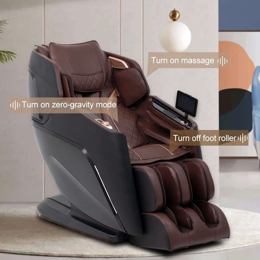 japanese smart healthcare ai 2024 big body luxury style zero gravity whole sale 4d sl massage chair with hand