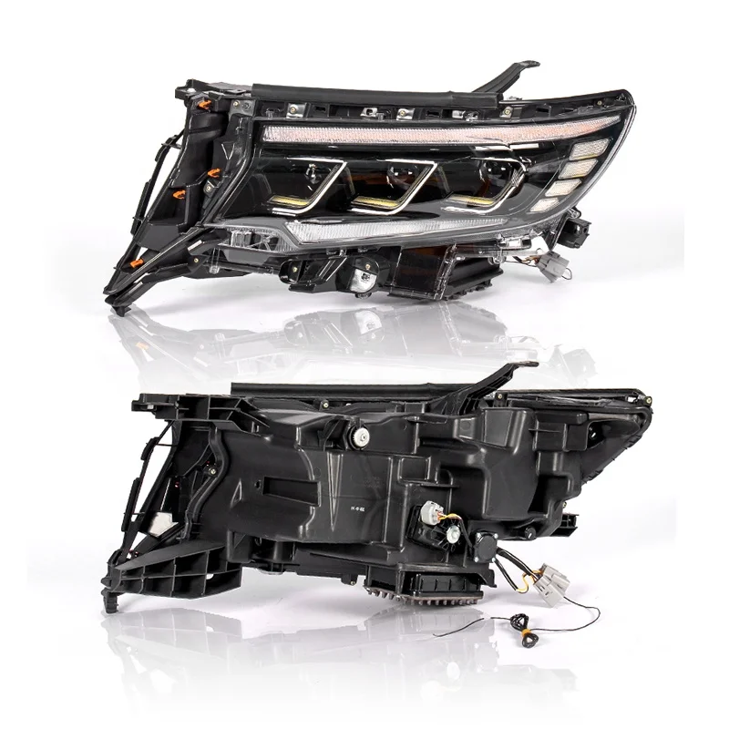  Maictop автомобильные аксессуары запасные части светодиодные фары для landcruiser prado 2008-2017 обновление 2018-2021 fj150