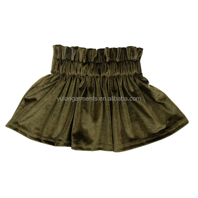 Girl Mini Dress Skirt Baby Infant Boutique High Waist Black Leather Short Skirts For Kids Fashion Knee-Length Kids Clothing