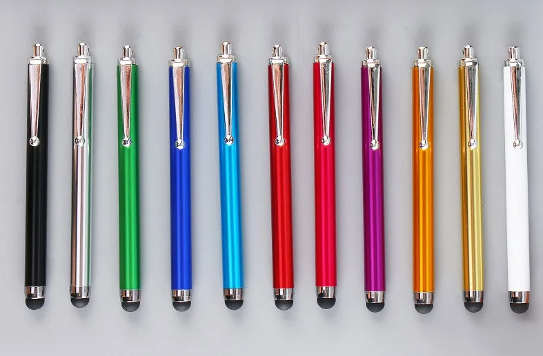 Очень дешевый мини-Стилус с резиновым наконечником для экрана смартфона, металлический стилус без запаса