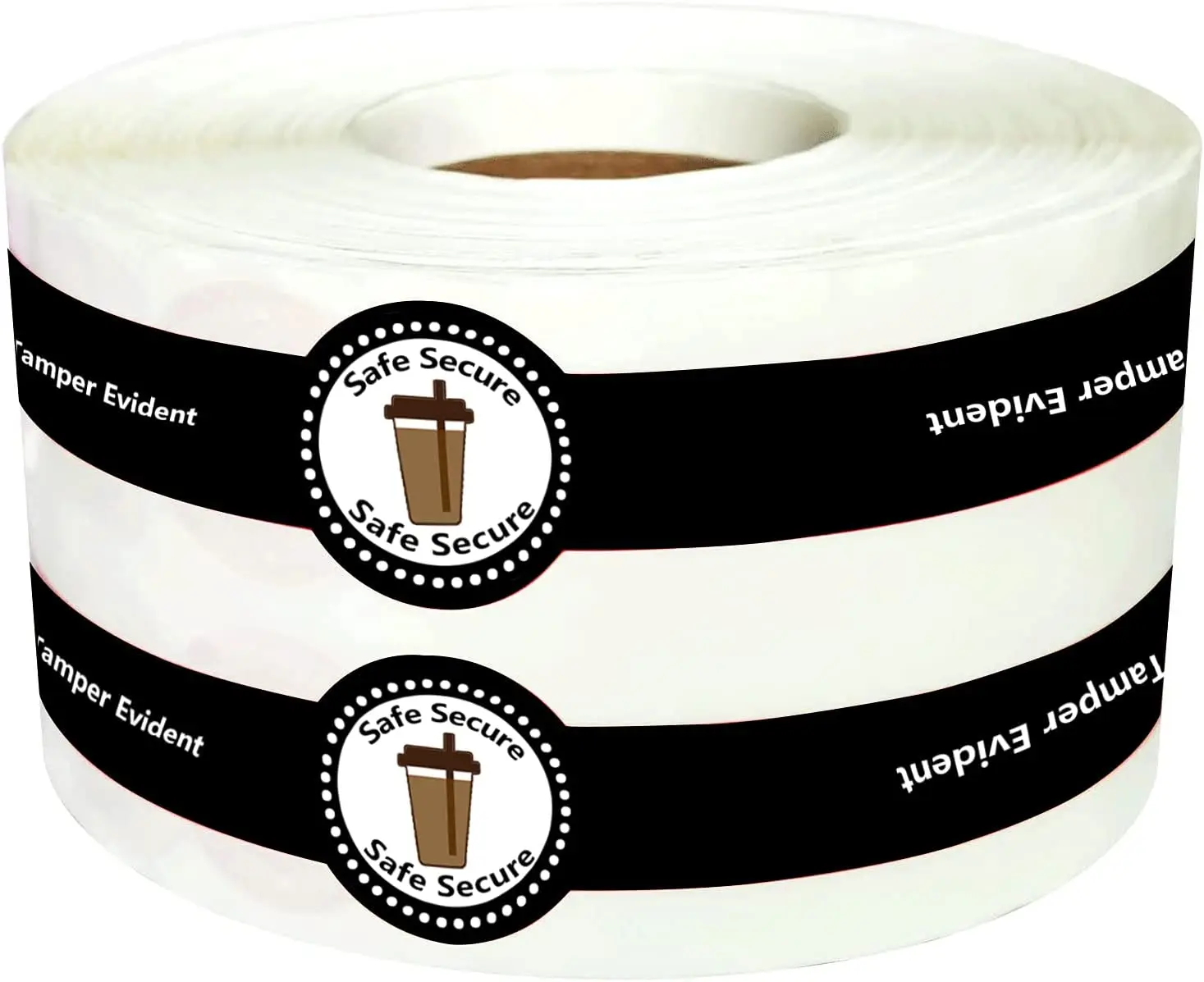 Food Delivery Stickers Sealed for Freshness Safety Secure Tamper Evident Seal Labels for Drink Lid