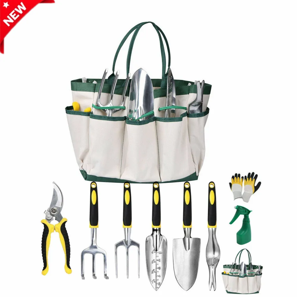 HGT08A Specialty 8 Piece Lady Garden Tool Set, Flower Design Garden Tool Set, Gardening Tool With Bag