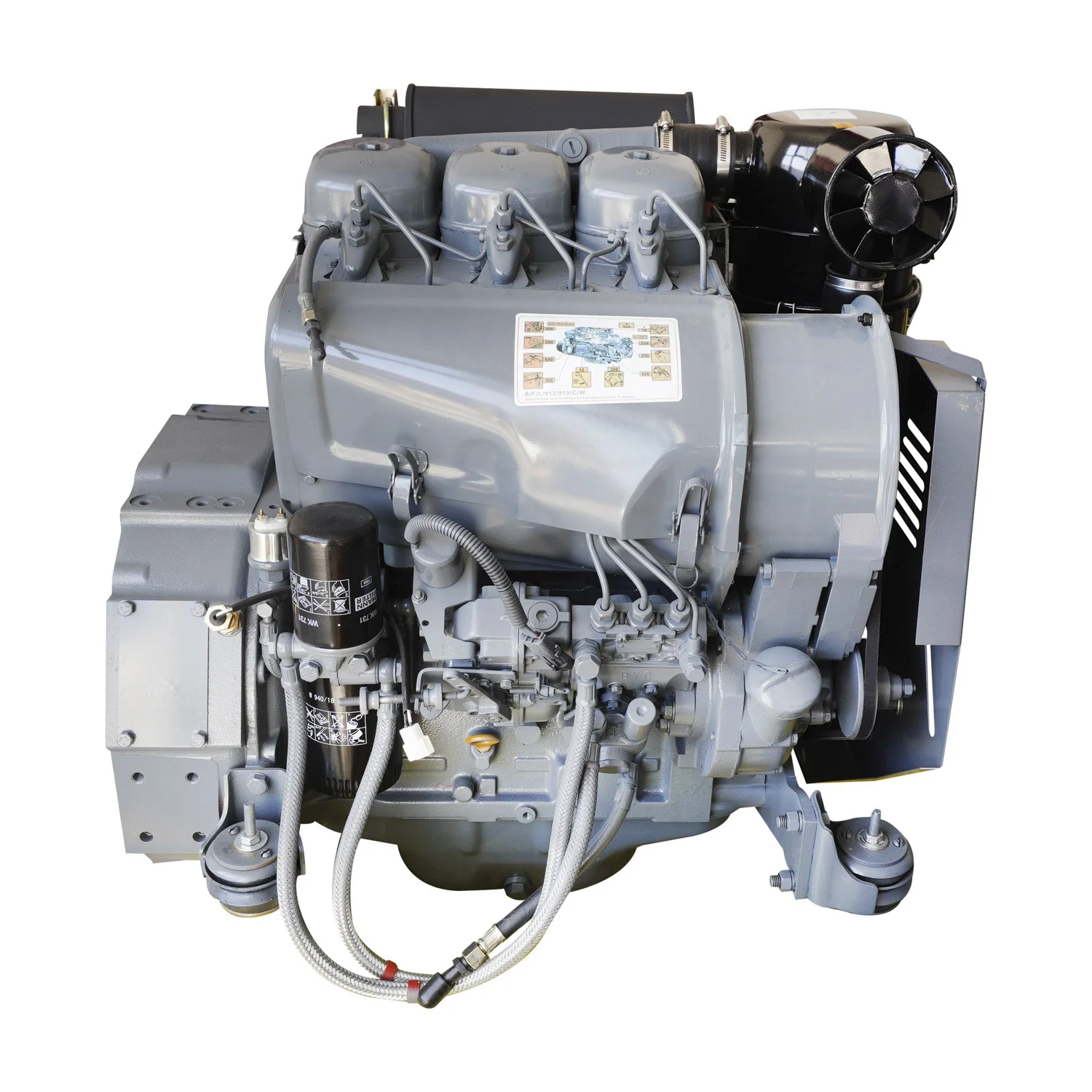 30hp 40hp 3-cylinder F3L912 Diesel Engine For Deutz