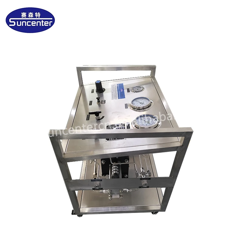 Double Stage Air Driven Oxygen Booster Pump Gas Booster System for Cylinder Filling