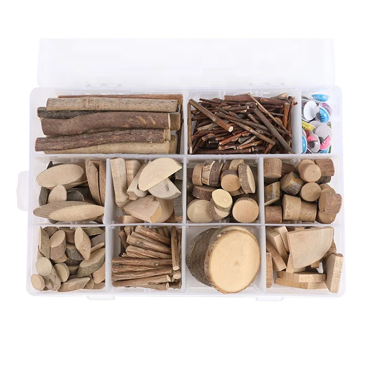 Factory Made High Quality DIY Craft Sticks Wood Sliced Ornaments Wood Craft Tools