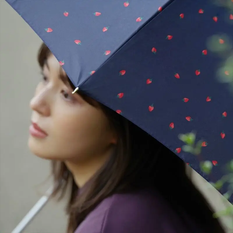 Cute enjoyable strawberry prices supplier long handle umbrella