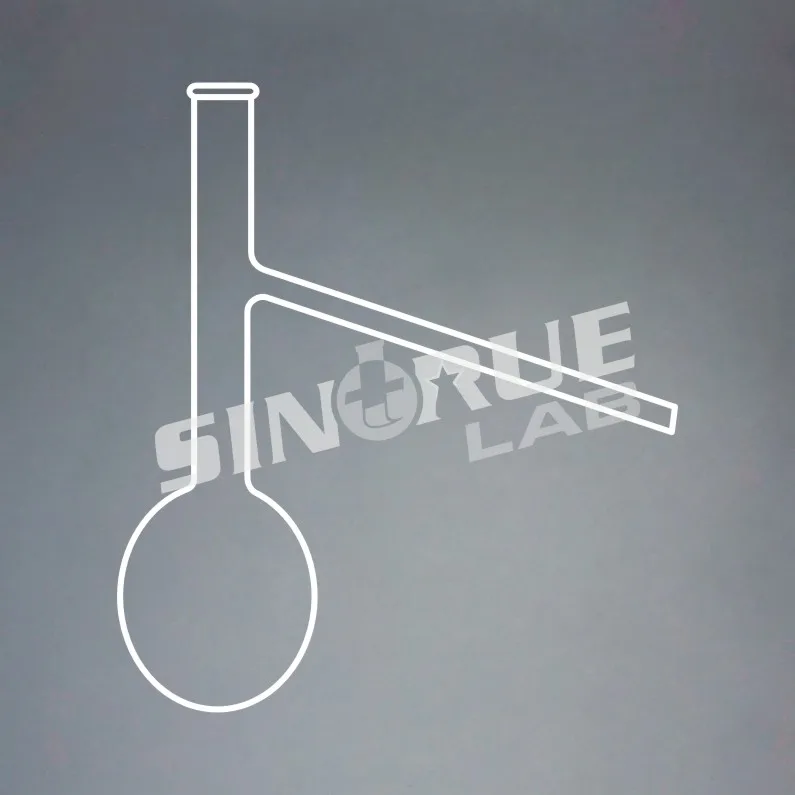 125 мл 250 мл 500 мл 1000 мл 2000 мл стеклянная колба для дистилляции с боковой трубкой