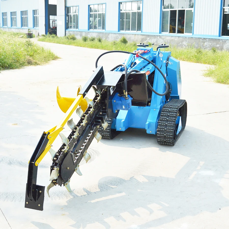 Мини-погрузчик с бортовым поворотом MS500 грузоподъемность 500 кг погрузчик траншеекопателем