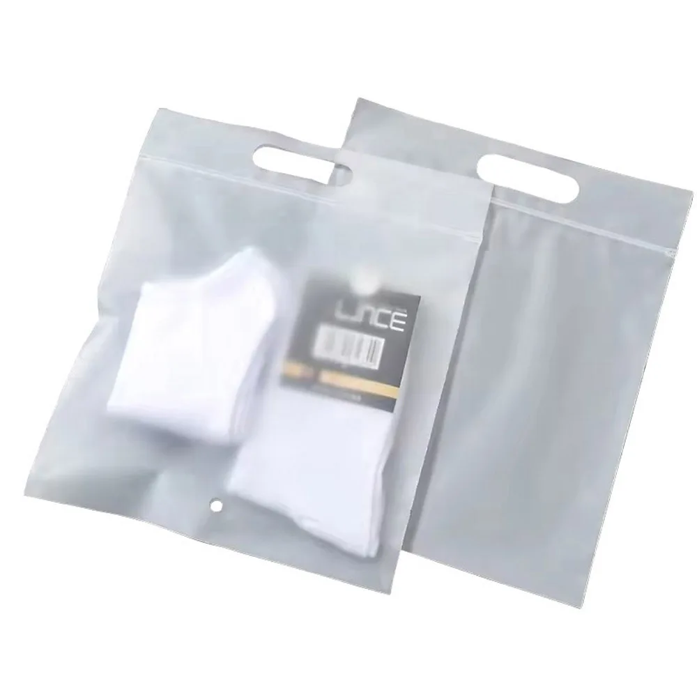 Design Logo Is Free Compostable Zip Reusable Pla Corn Starch Cpe Eva Frosted Zipper Plastic Bag For Cloth Packaging