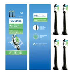 Diamondcleaning W2 Sonic Toothbrush Heads Replacement Electric Tooth Brush Heads For Philp Hx6064