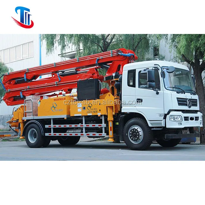 58m ISUZU 58M hydraulic mobile truck mounted concrete pump truck price