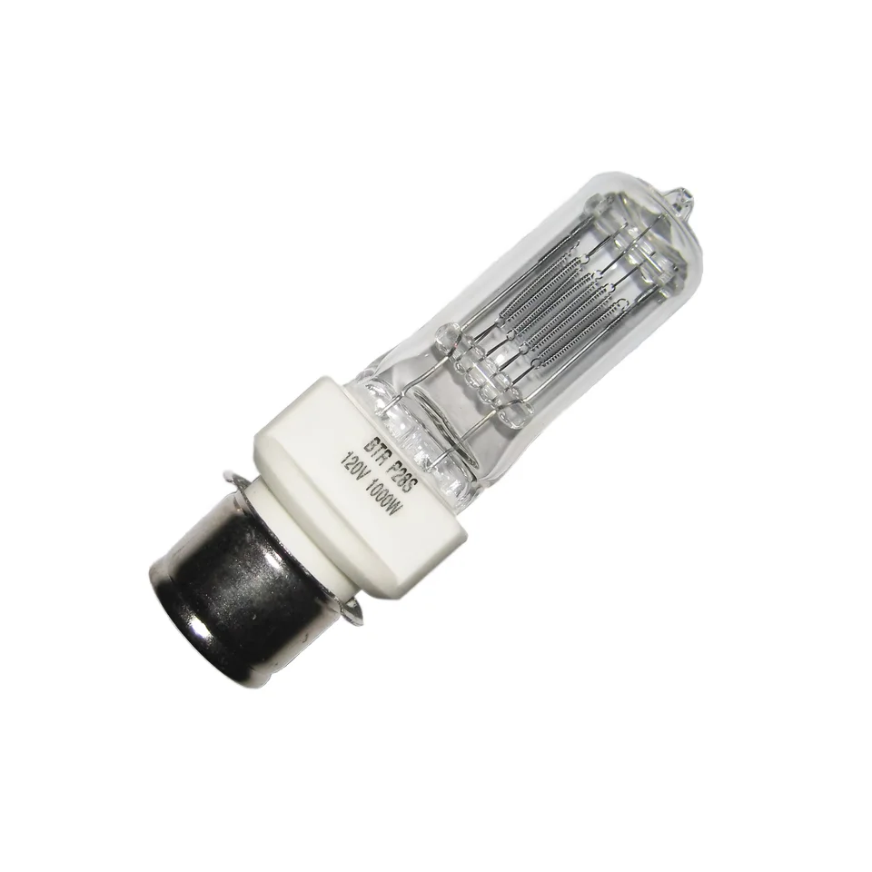 BTR 120V1000W P28S галогенная лампа из кварцевого стекла для использования в морских светильниках