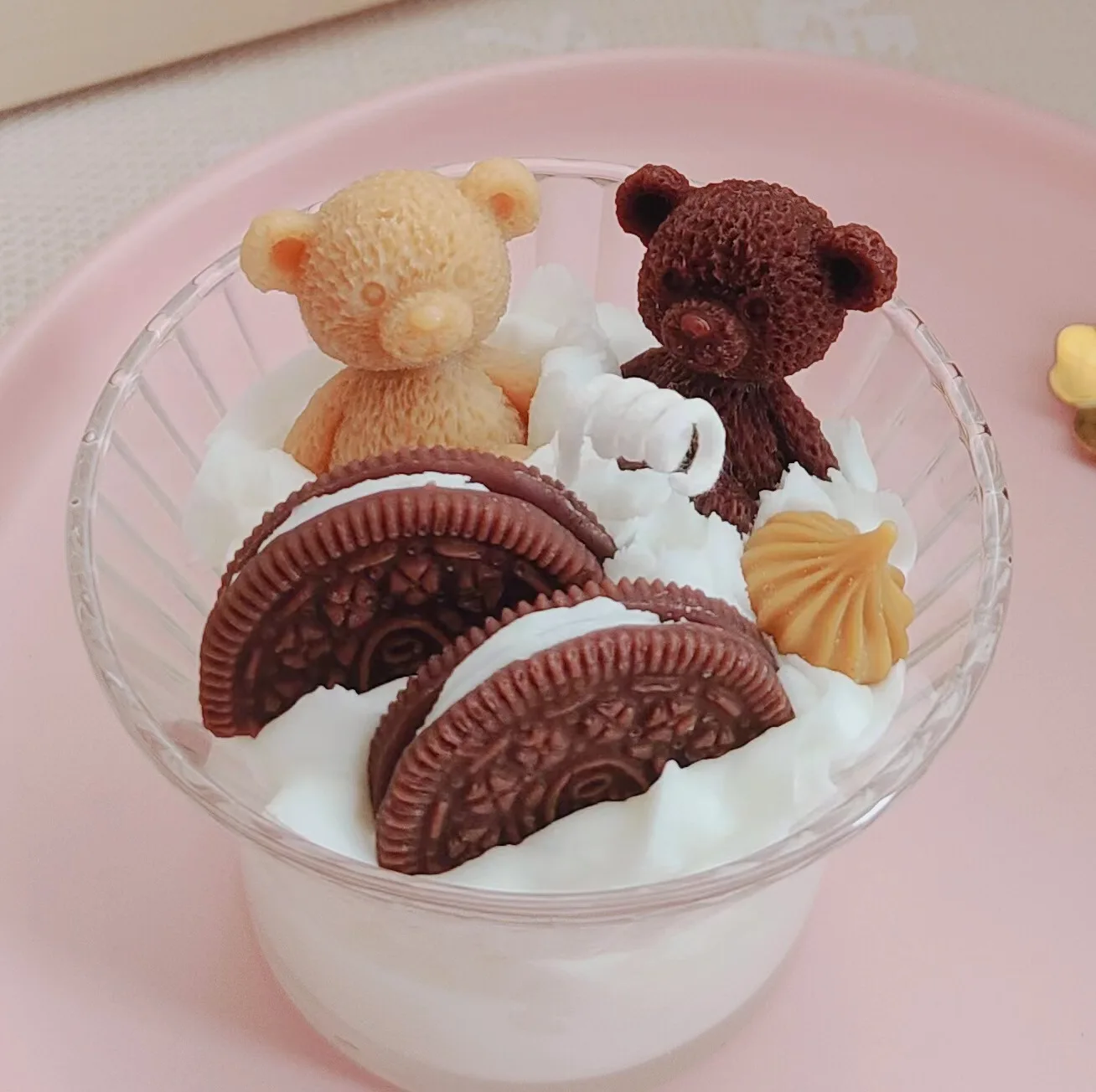 High Quality Long Burning Deodorized Candles Customized Dessert Cake Candle Soy Wax Dessert Candle