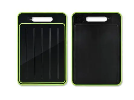 New Arrival Multifunction Double Sided Self Cleaning Smart Cutting Board Wheat Straw Plastic Chopping Block for Kitchen