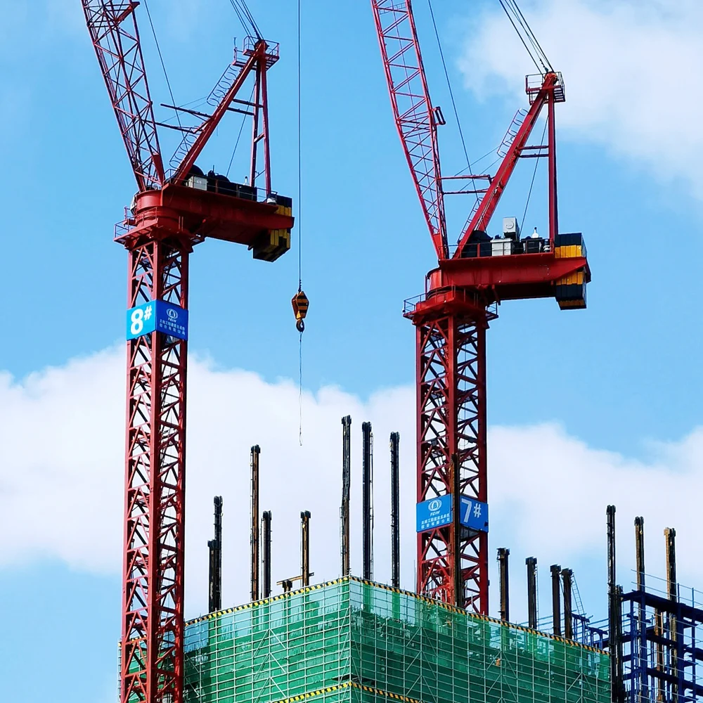 16 ton L200-16 Luffing Tower Crane Price For Sale building tower crane