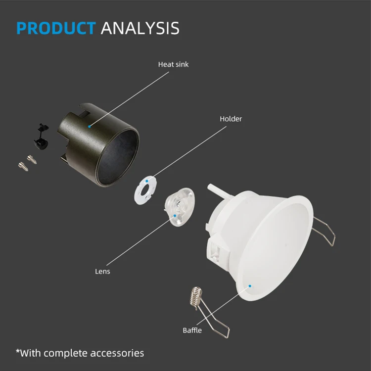 Allway New Hot Spot Die Casting Aluminum Embedded LED Light Spot Spotlight Housing