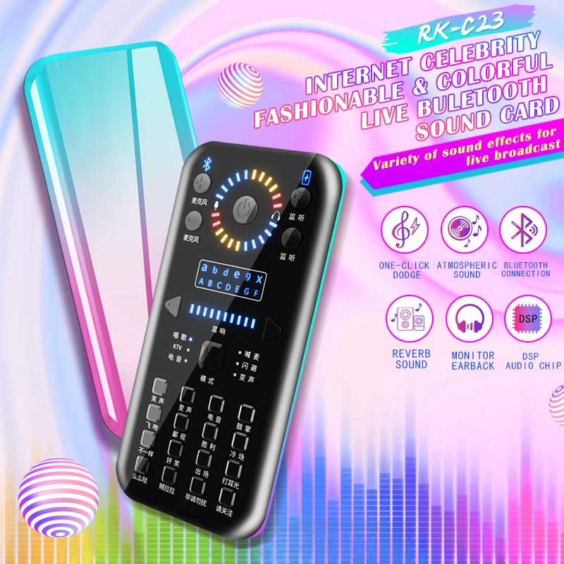 
Audio Interface Sound Card FOR Live Broadcast External Mixer studio Computer Mobile Phone Equipment microphone Singing 