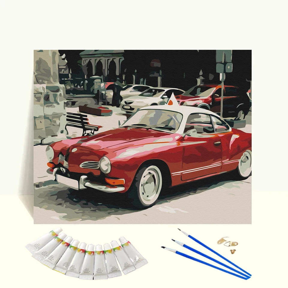 Diy Your Own Car Photo Painting By Numbers For Adults And Kids On Canvas Paint By Numbers Art Wall Home Decor