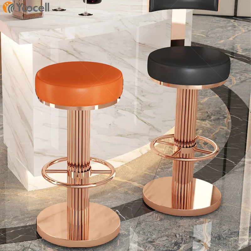 Yoocell outdoor bar stools and restaurant dining chair sets hydraulic stools bar chairs for salon waiting area