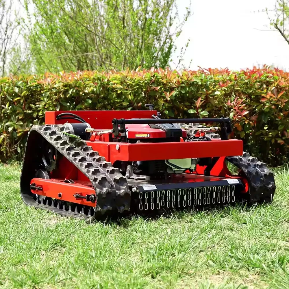 Remote Control garden Crawler Lawn Mower Small Lawn Mower For Wasteland Mower On Road Slope