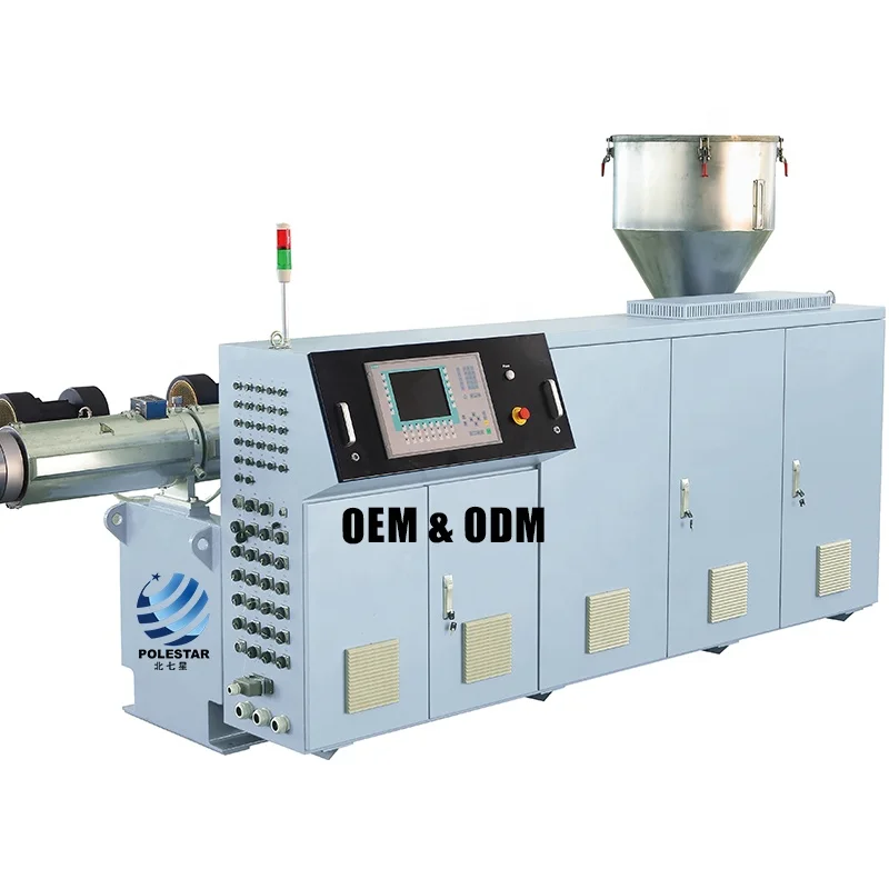 Polestar Machinery Simple Handle Braided Plastic Hose Extruding Pipe Making Machine Pvc