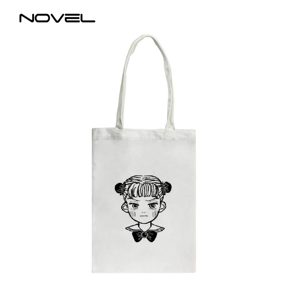 Customized Sublimation Double Side Printing Sublimate Hand Bag Tote Bag Sublimation Blank