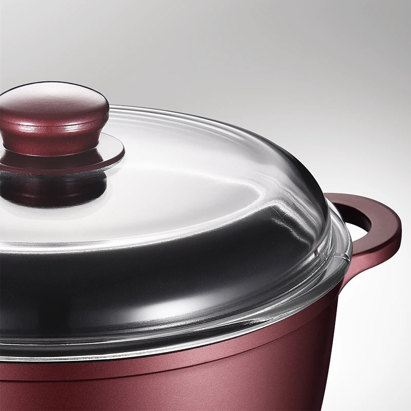 ASD 6 Pcs Dutch Ovens Non Stick Cookware Set Casserole Cooking Set Die Cast Aluminum Soup Pots and Pans Induction Cooker