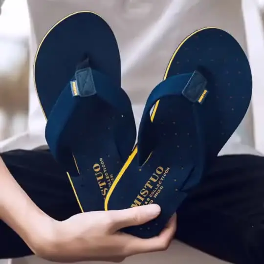 2022 New Styles V Shape Man Sandals Summer Slipper Custom Logo Rubber Slides Flip-flops Slippers