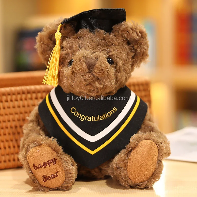 factory oem graduation teddy bear custom wholesale graduation bear plush doll cartoon toy