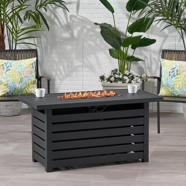 Современный стиль алюминиевый пропан костра под открытым небом газа для костра Настольная лампа с крышкой