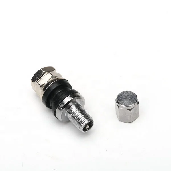 TR33E Flush Mount Motorcycle Tubeless Tyre Valve High pressure bolt on