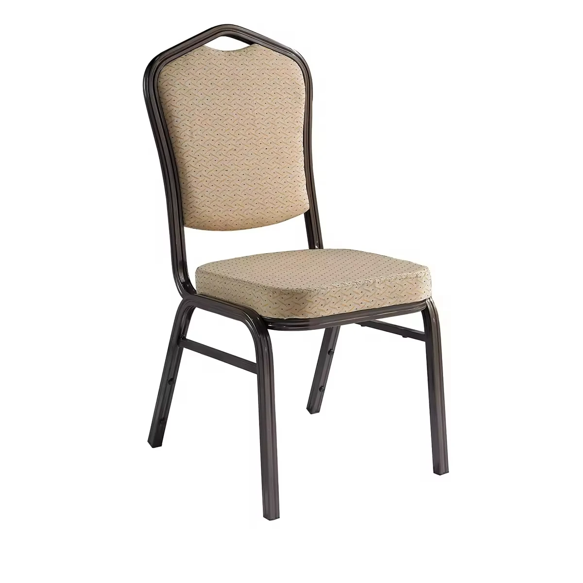 Wholesale Cheap Fancy Luxury Stackable Rental Gold Metal Iron Steel wedding Banquet hall chair