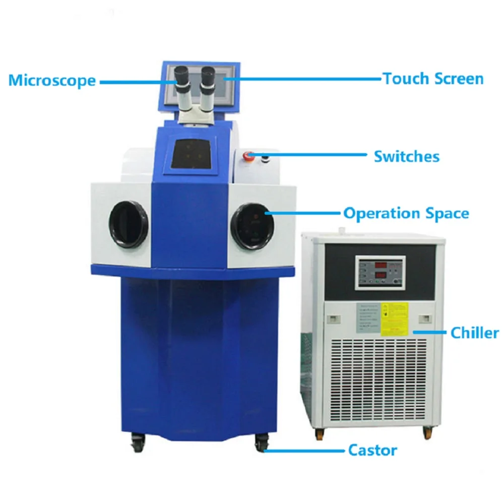 Hot Selling 100W Yag Jewellery Soldadora Laser Welding Machine Price Welders Gold Platinum Portable Laser Welding Machine Price
