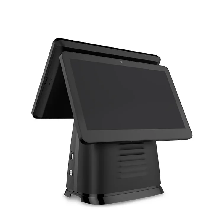15.6 inch Pos Android Windows capacitive Dual Screen Billing Machine all in one pos pos machine protective cover