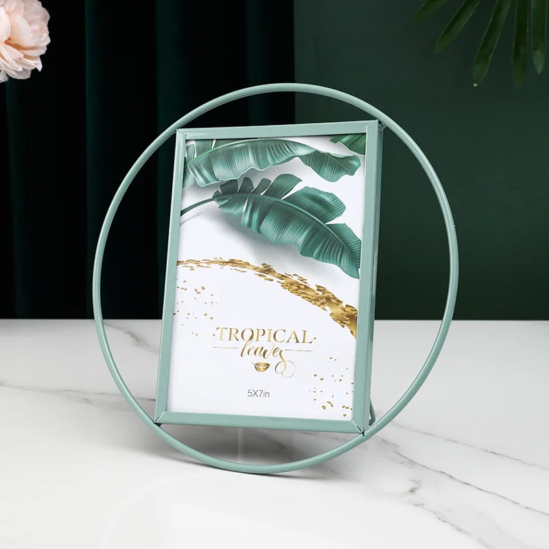 Gold Photo Modern Concise 4in 6in 7in Photos Use Glass Cover Art Picture Photo